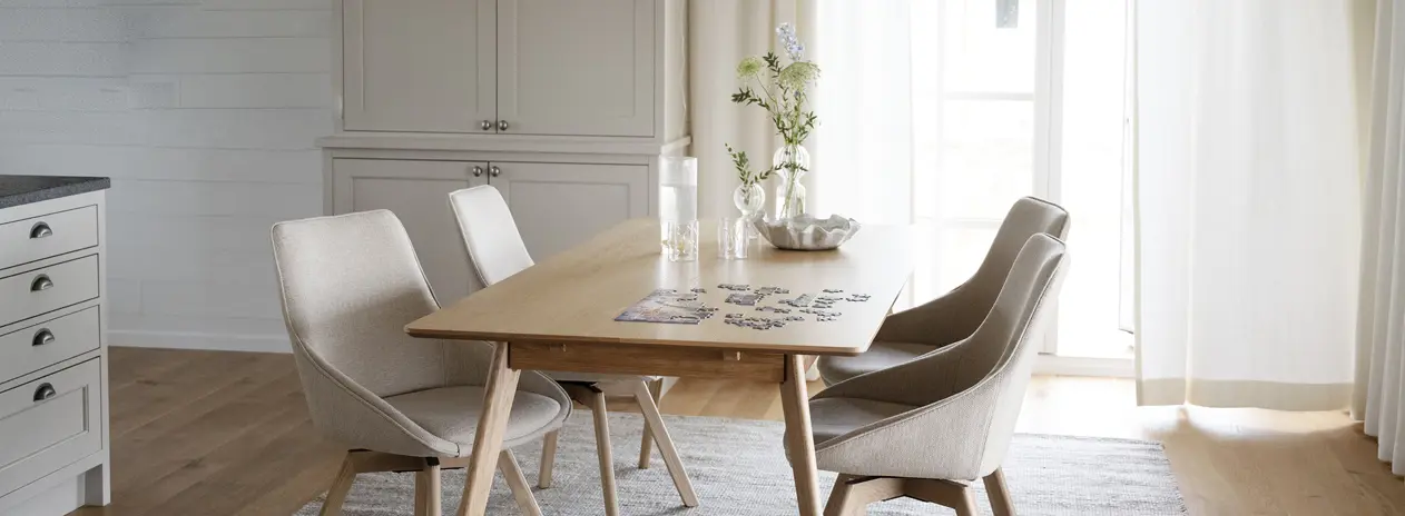 Alison charit beige oak yumi dining table px