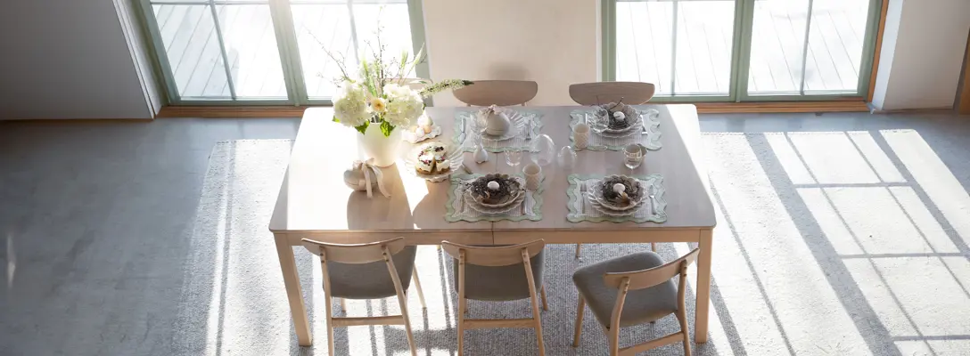 gardener dining table rodham chair.