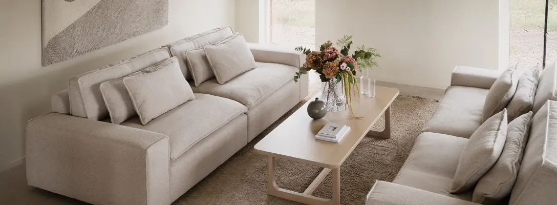 Rawlins sofa Sandra fabric Driscoll coffee table ww.