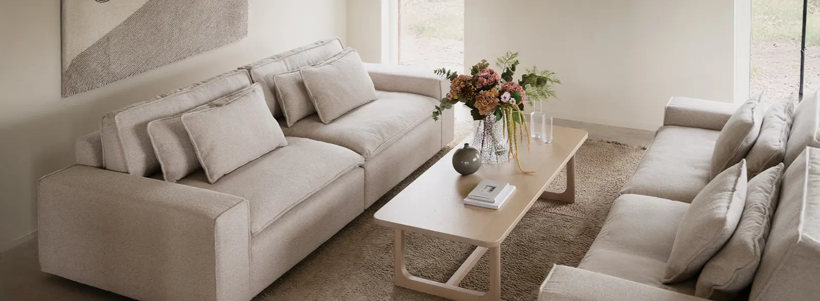 Rawlins sofa Sandra fabric Driscoll coffee table ww.