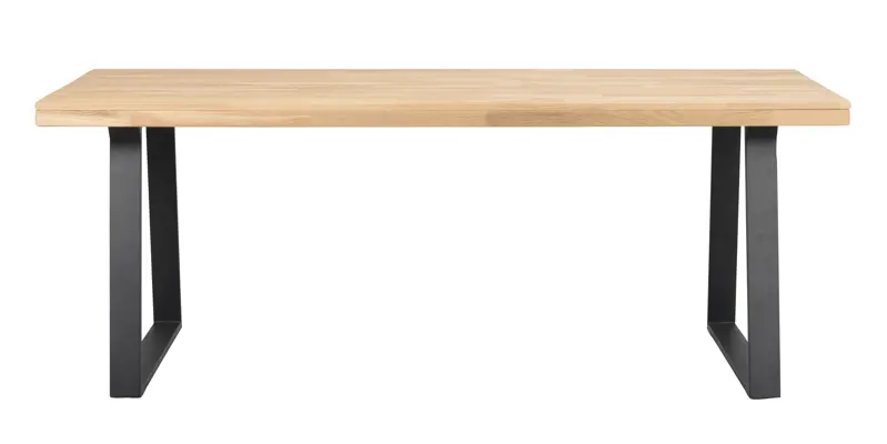 Brooklyn matbord  ek/U-ben svart metall a.
