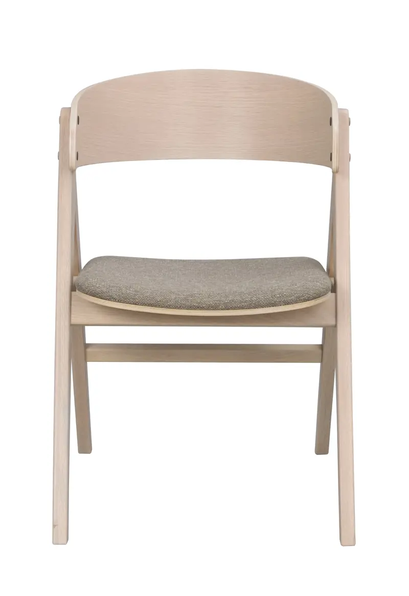 Waterton karmstol ek/beige tyg a.