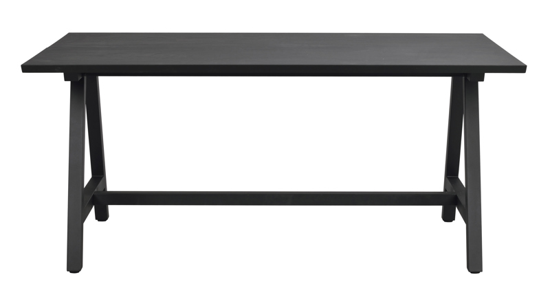 Carradale matbord 170 svart ek/A-ben svart metall a.