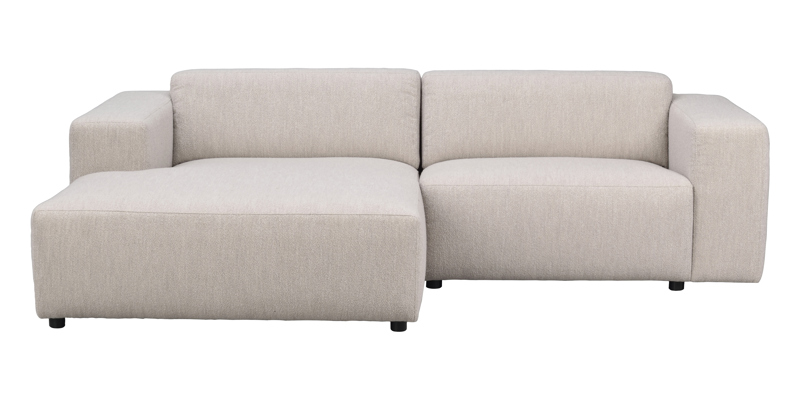 Willard soffa 3-sits med schäslong V beige tyg (k4) a