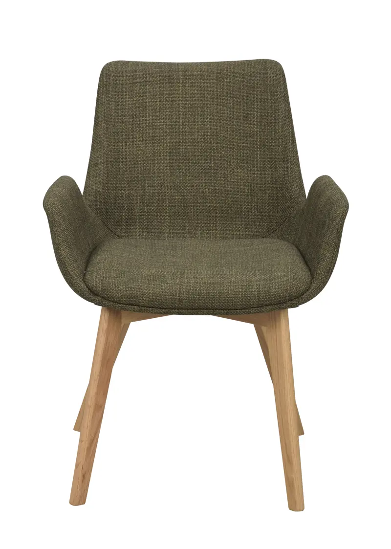 Drimsdale stol grönt tyg/ekben a.