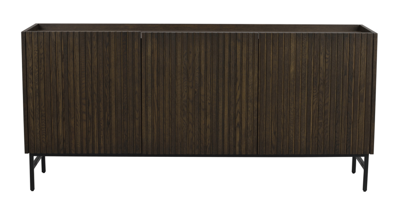 Halifax sideboard 160 brun ek/svart metall a