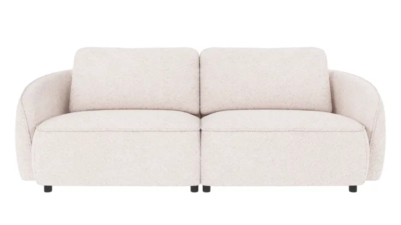 124580 b sb A Norris sofa 3-seater white fabric Anna #1 (c3).