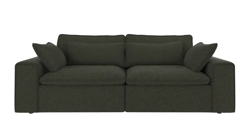 122912 b sb A Rawlins sofa 3-seater green fabric Alice #162 (c4).