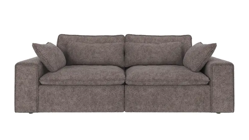 122940 b sb A Rawlins sofa 3-seater dark grey fabric Anna #18 (c3).