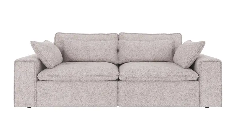122939 b sb A Rawlins sofa 3-seater light grey fabric Anna #15 (c3).