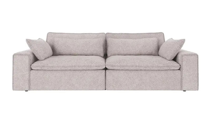 122746 b sb A Rawlins sofa 3-seater Maxi light grey fabric Anna #15 (c3).
