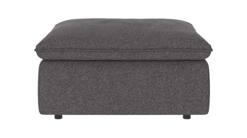122663 b sb A Rawlins foot stool dark grey fabric Brenda #18 (c1).