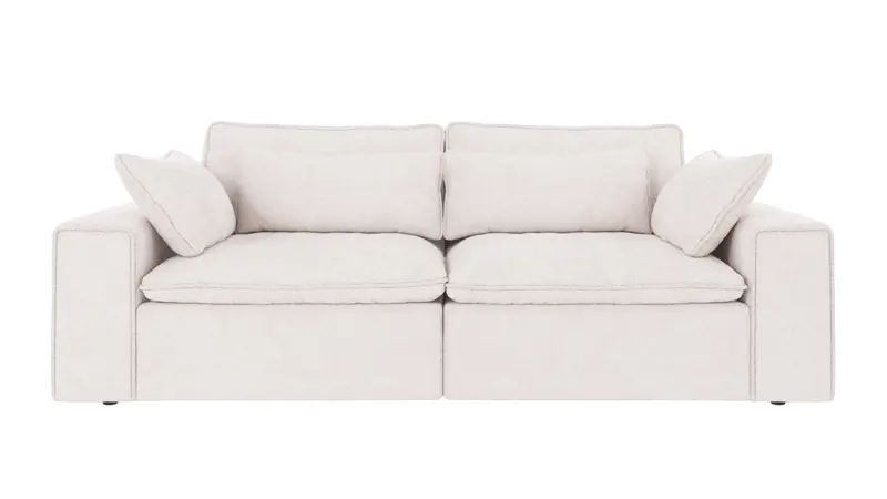122930 b sb A Rawlins sofa 3-seater white fabric Greg #1 (c2).