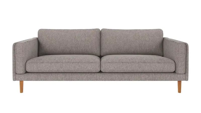 123859 b sb A Braden sofa 3-seater grey fabric Alice #149 (c4) oak legs.