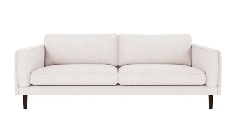 123703 b sb A Braden sofa 3-seater white fabric Greg 1 (c2) brown oak legs.