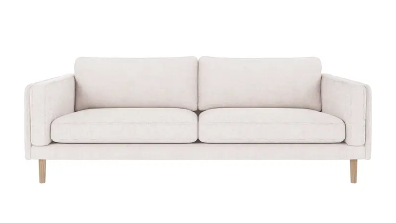 123702 b sb A Braden sofa 3-seater white fabric Greg 1 (c2) whitewash oak legs.