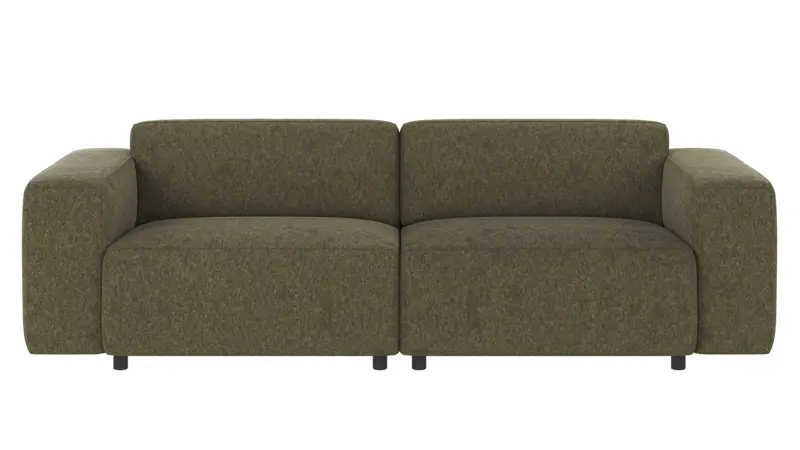 121480 b sb A Willard sofa 3-seater green fabric Brenda #77 (c1).