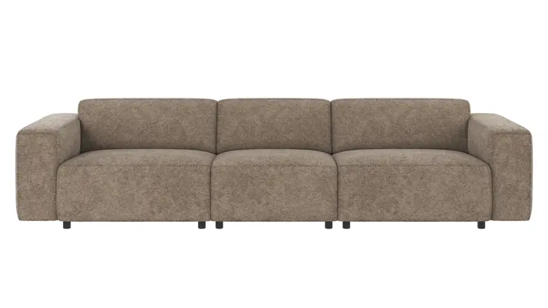 121901 b sb A Willard sofa 4-seater dark beige fabric Anna #6 (c3).