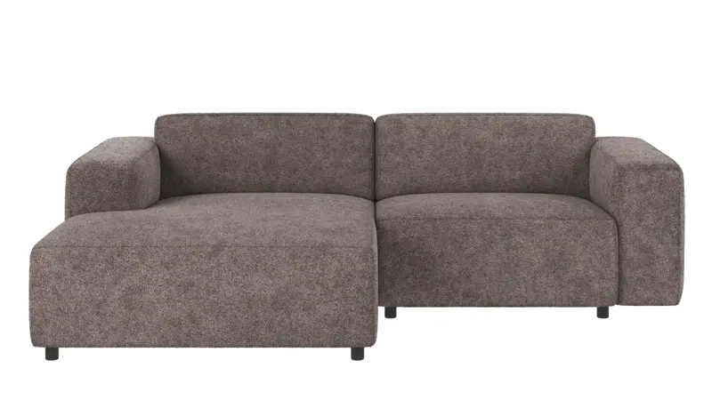 121934 b sb A Willard sofa 3-seater-chaise longue L dark grey fabric Anna #18 (c3).