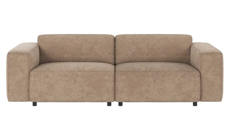 121630 b sb A Willard sofa 3-seater grey-beige fabric Robin #109 (c3).