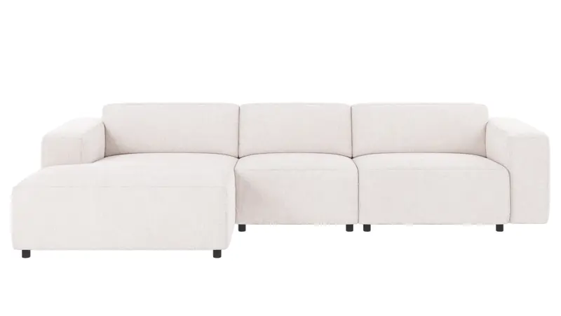 121835 b sb A Willard sofa 4-seater-chaise longue L white fabric Greg #1 (c2).