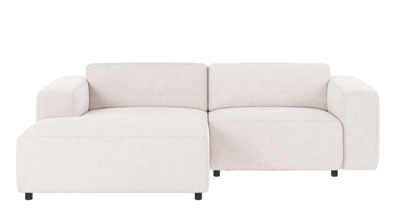 121834 b sb A Willard sofa 3-seater-chaise longue L white fabric Greg #1 (c2).