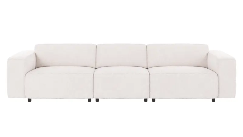 121831 b sb A Willard sofa 4-seater white fabric Greg #1 (c2).