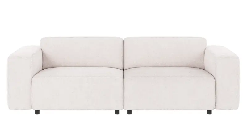 121830 b sb A Willard sofa 3-seater white fabric Greg #1 (c2).