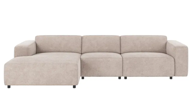 121865 b sb A Willard sofa 4-seater-chaise longue L light grey fabric Greg #17 (c2).