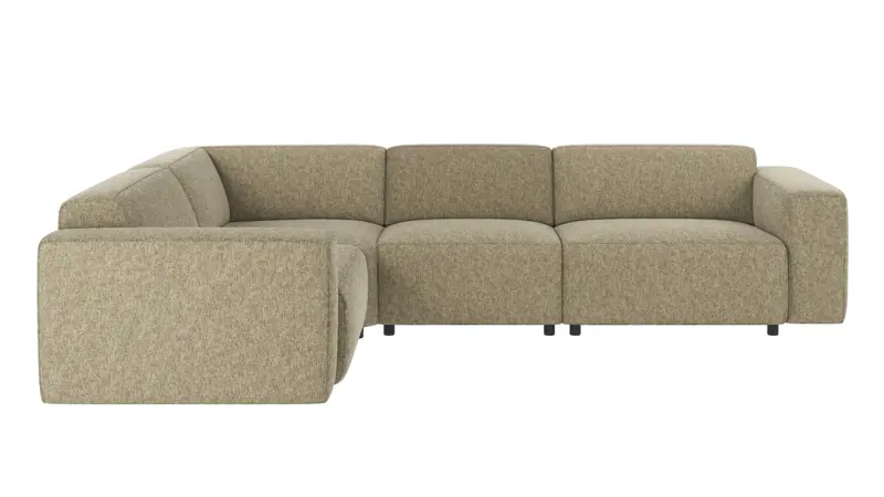 121566 b sb A Willard corner sofa 2+3-seater green fabric Max #55 (c2).