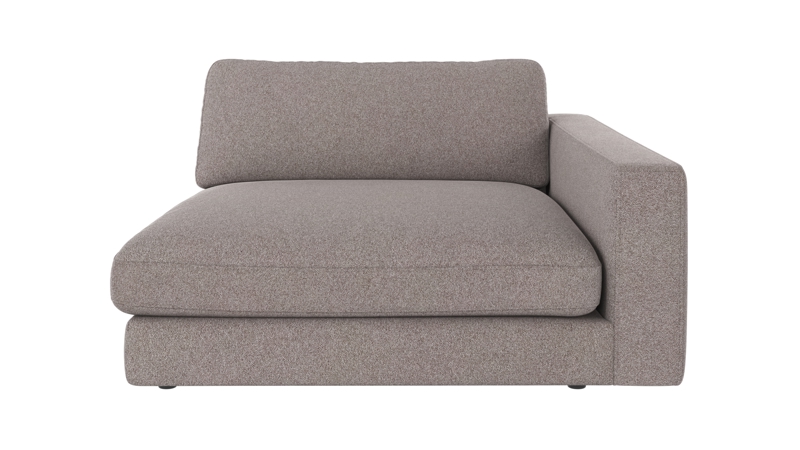 122143 b sb A Duncan 1,5 seater chaise longue R grey-beige fabric Brenda #7 (c1).