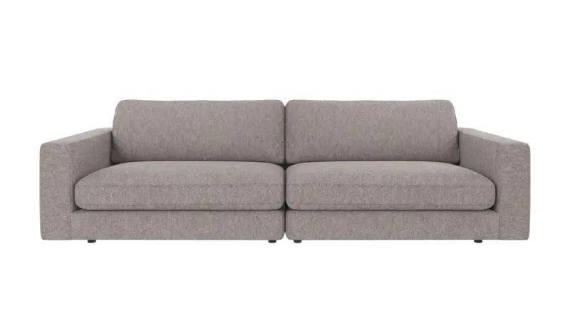 122384 b sb A Duncan sofa 3-seater grey fabric Alice #149 (c4).