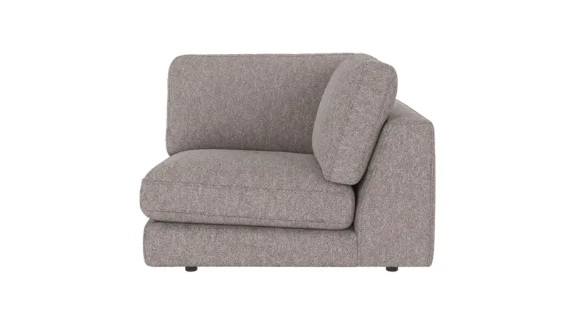 126160 b sb A Duncan 1 seater Corner grey fabric Alice #149 (c4).