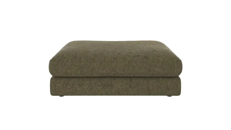 122190 b sb A Duncan foot stool green fabric Brenda #77 (c1).