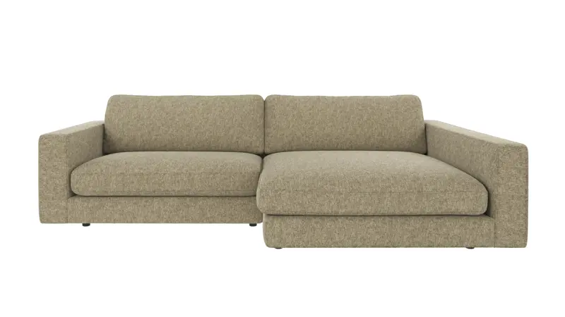 122276 b sb A Duncan sofa 3-seater-chaise longue R green fabric Max #55 (c2).