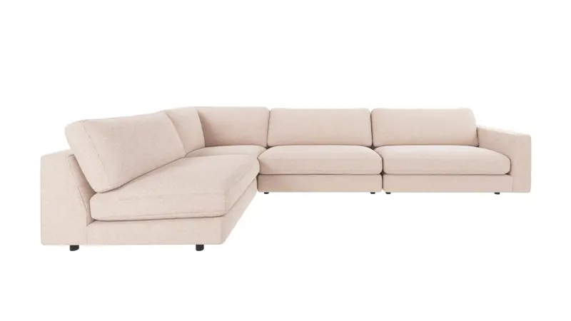 126655 b sb A Duncan corner sofa 2+3-seater open L light beige fabric Max #01 (c2).