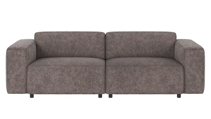 121930 b sb A Willard sofa 3-seater dark grey fabric Anna #18 (c3).