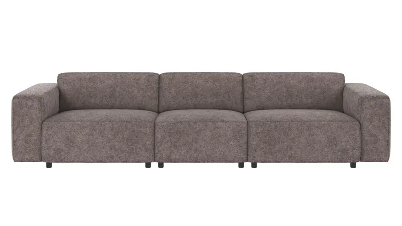 121931 b sb A Willard sofa 4-seater dark grey fabric Anna #18 (c3).