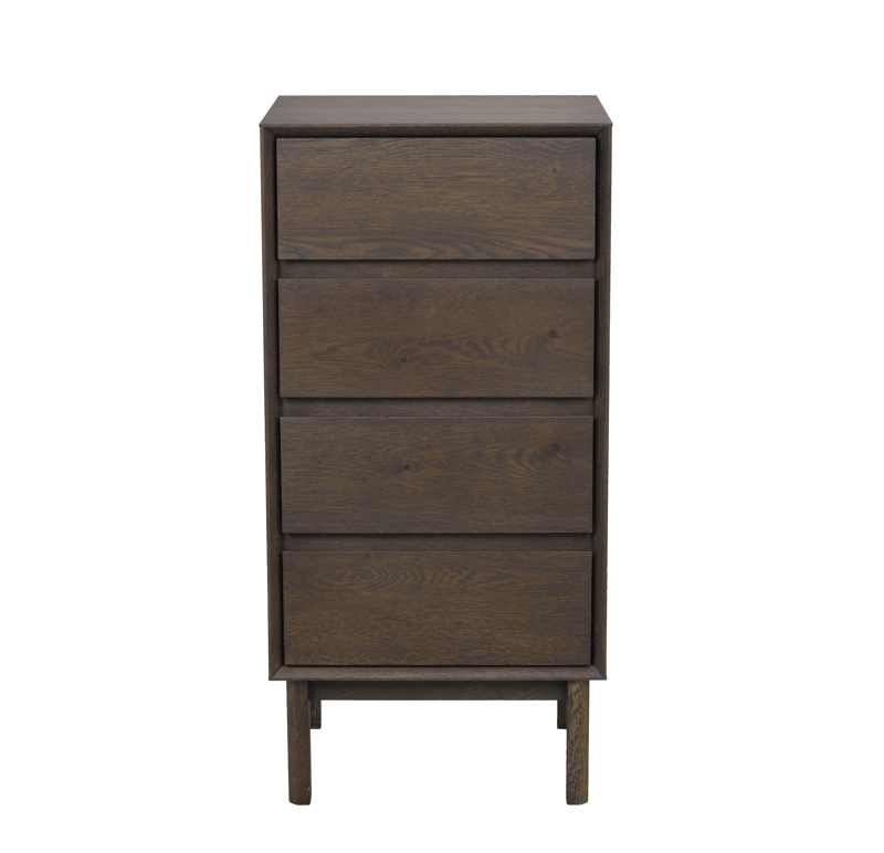 121191 b sb a Mackay chest of drawers  4D brown.