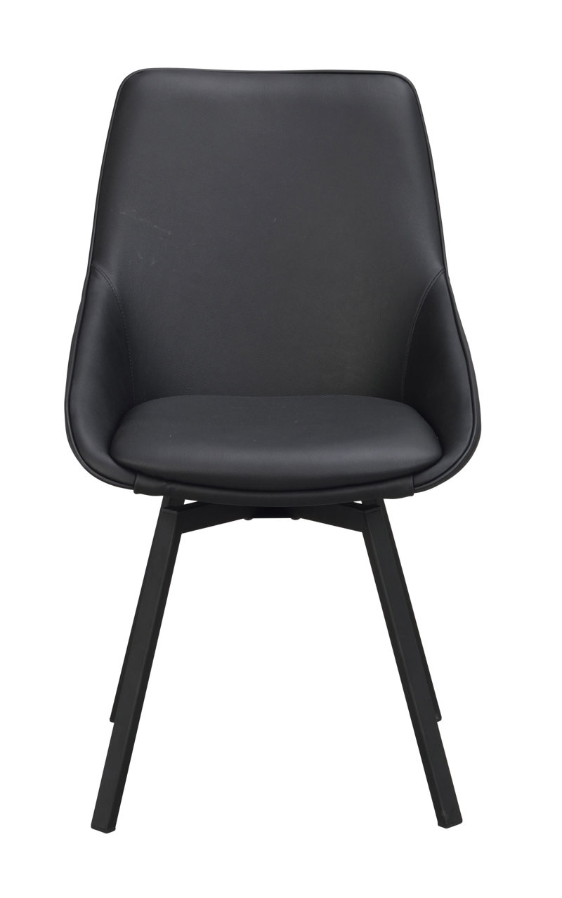 118133 b sb a Alison swivel chair black leather black.