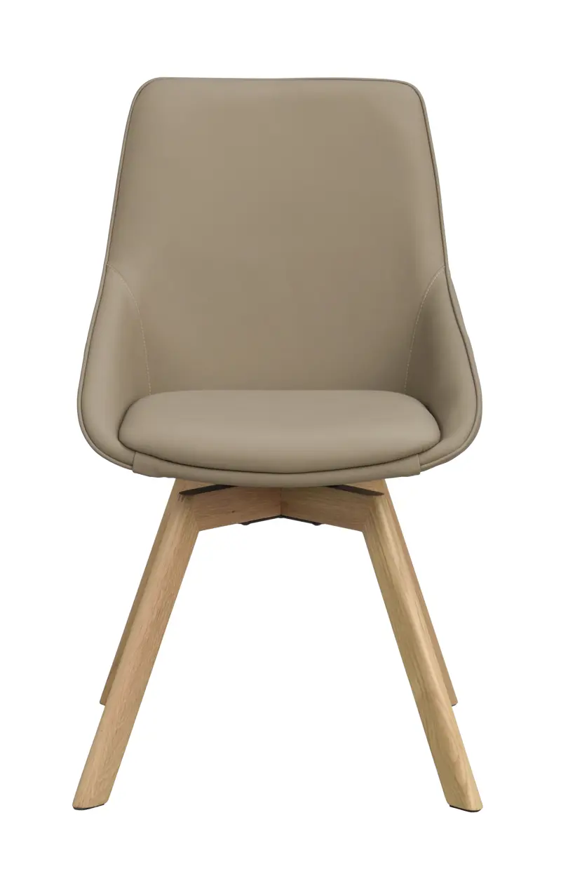118134 b sb a Alison swivelchair beige leather oak.