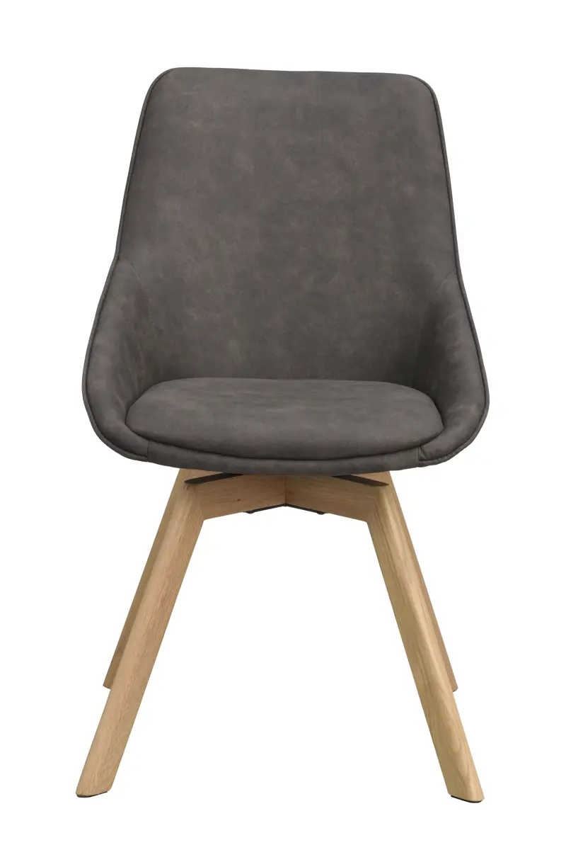 118070 b sb a Alison swivelchair grey microfiber oak.