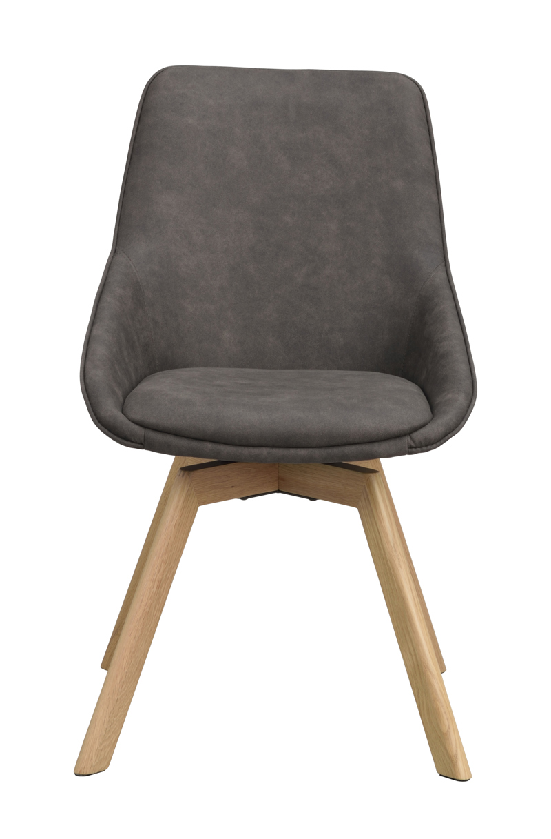 118070 b sb a Alison swivelchair grey microfiber oak.