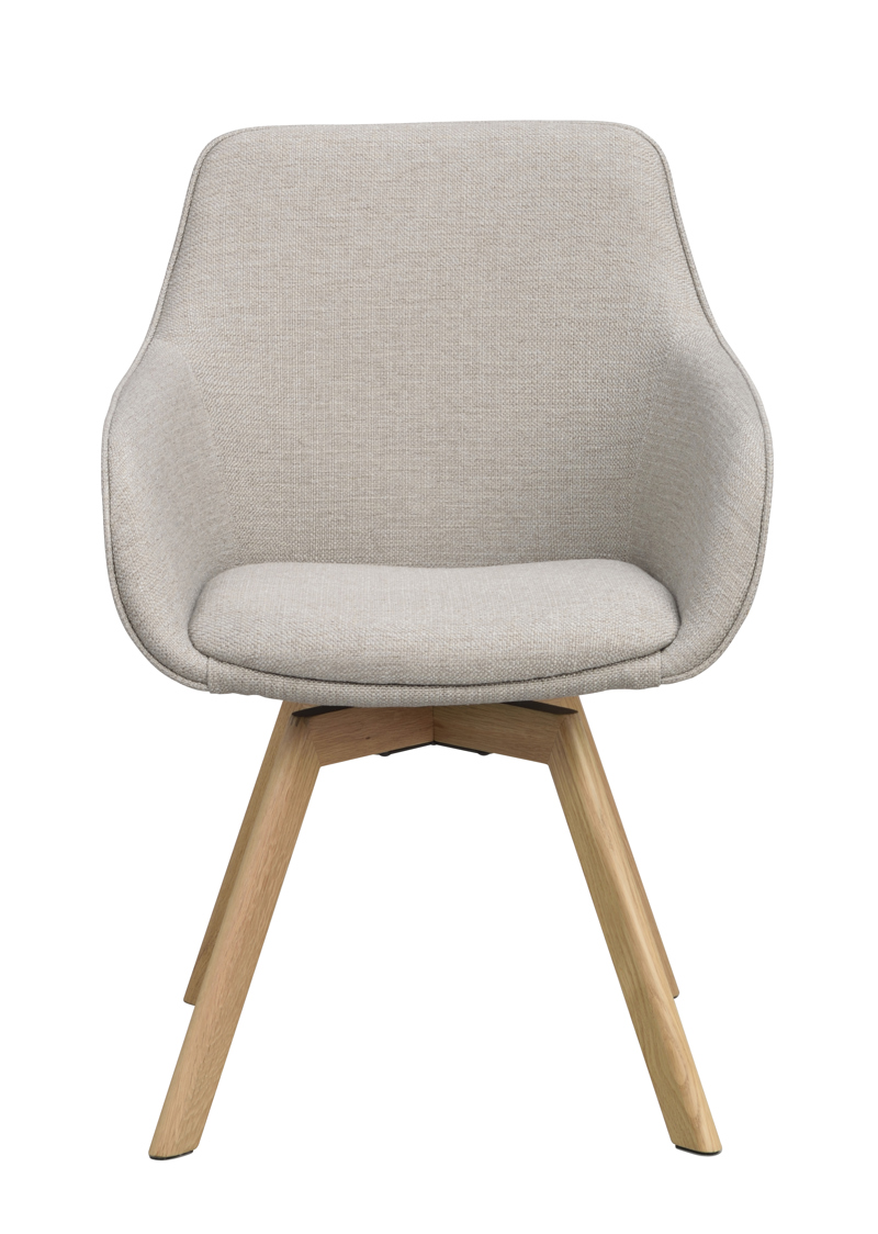 118084 b sb a Alison swivel armchair beige oak.