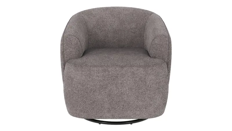 125469 b sb A Dermot lounge chair swivel+swing grey fabric Greg #18 (c2).