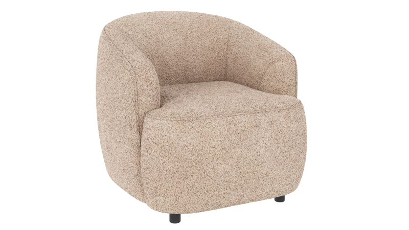 125400 b sb B Dermot lounge chair light beige fabric Anna #2 (c3).