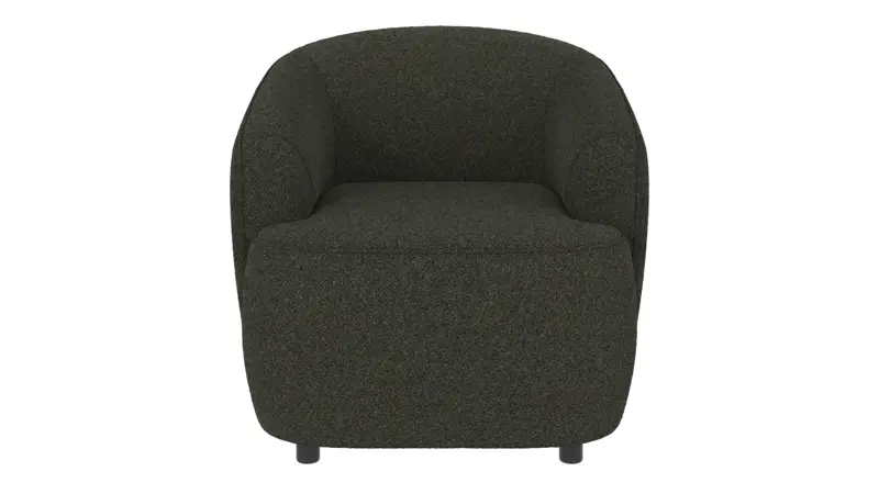 125502 b sb A Dermot lounge chair green fabric Alice #162 (c4).
