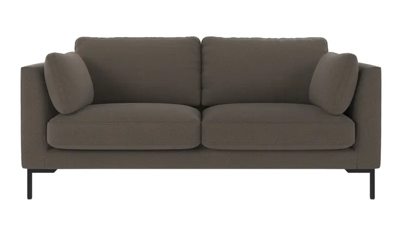 129181 b sb A Corwin sofa 2,5-seater medium grey fabric Rita #108 (c2).