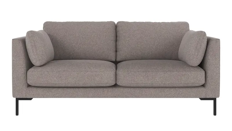129221 b sb A Corwin sofa 2,5-seater grey-beige fabric Brenda #7 (c1).