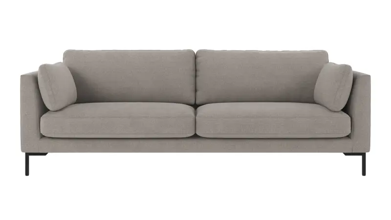 129210 b sb A Corwin sofa 3-seater light grey fabric Rita #167 (c2).